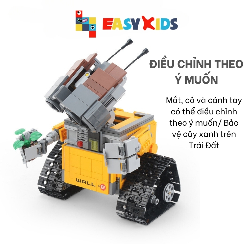 Wall E, Bộ đồ chơi xếp hình Robot, người máy Wall E