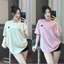 Áo phông chất umi lạnh co giản ( đính đá _ thêu logo) form rộng (40-70kg )