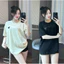 Áo phông chất umi lạnh co giản ( đính đá _ thêu logo) form rộng (40-70kg )
