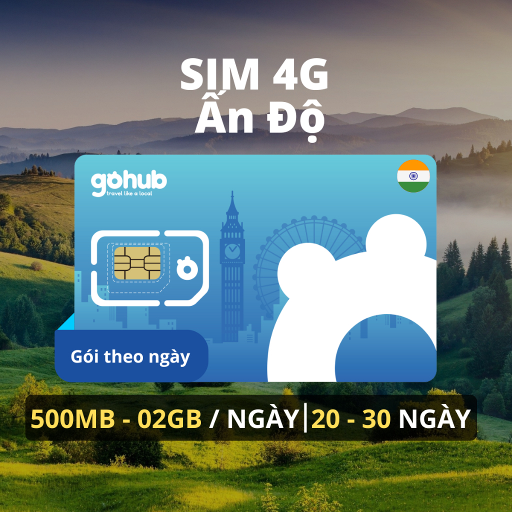 [GOHUB] SIM 4G du lịch Ấn Độ - Gói dài ngày (20 - 30 ngày) | Shopee ...