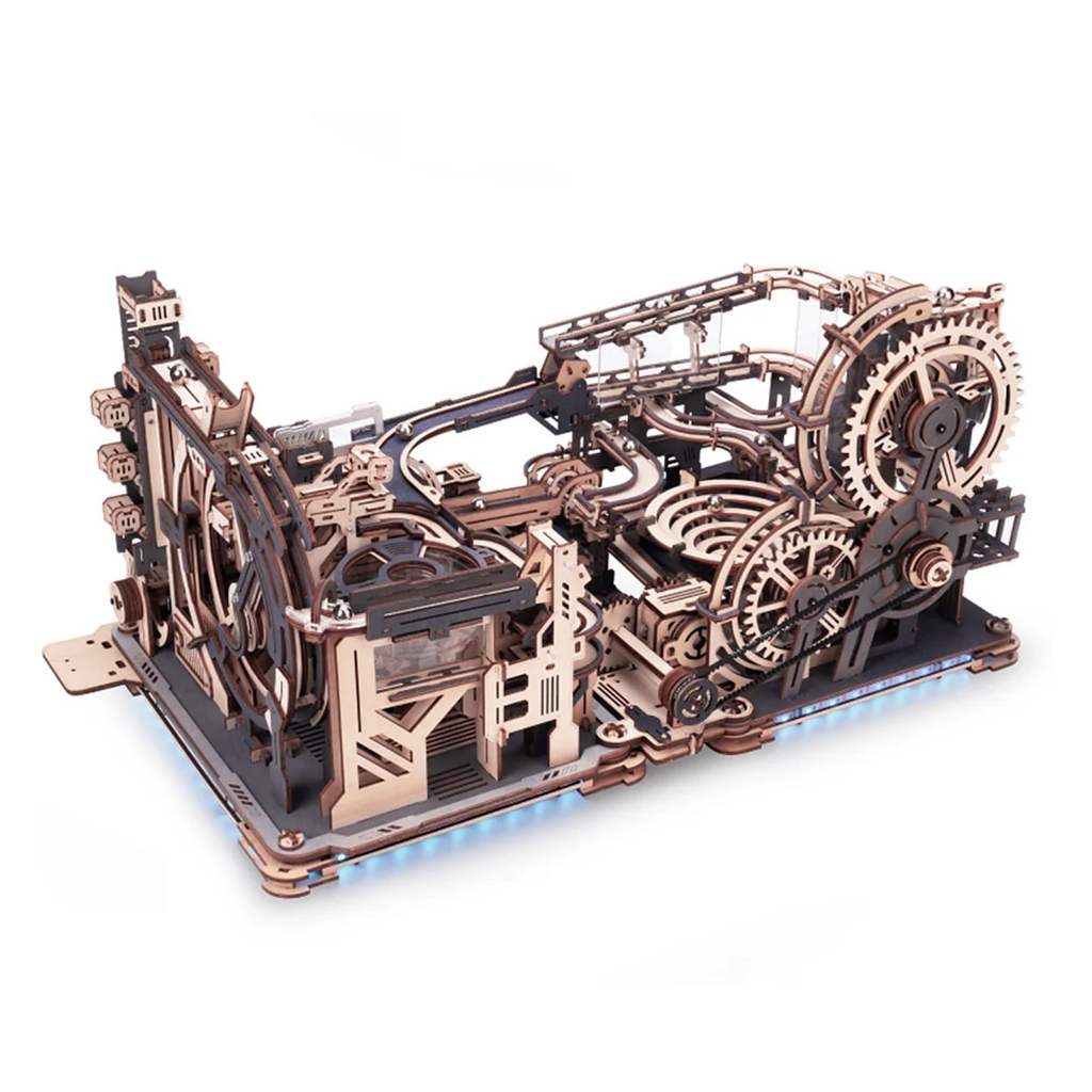 Mô hình Robotime ROKR Marble Spaceport Marble Run 3D Tự Lắp ráp Bằng gỗ ...