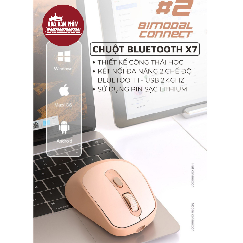 Chuột máy tính X7BT / A3 Ziyouland | Attack Shark văn phòng không dây new 2025 ,thiết kế công thái học, phím bấm im lặng | BigBuy360 - bigbuy360.vn