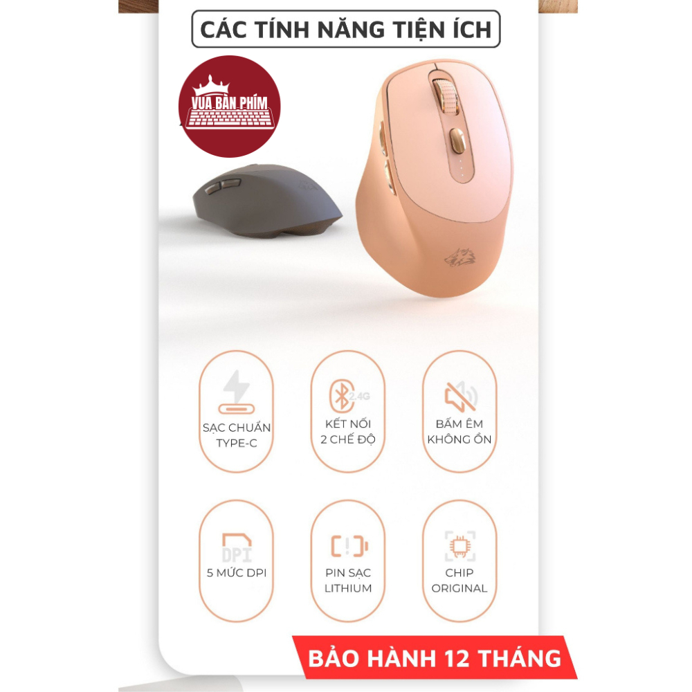 Chuột máy tính X7BT / A3 Ziyouland | Attack Shark văn phòng không dây new 2025 ,thiết kế công thái học, phím bấm im lặng | BigBuy360 - bigbuy360.vn