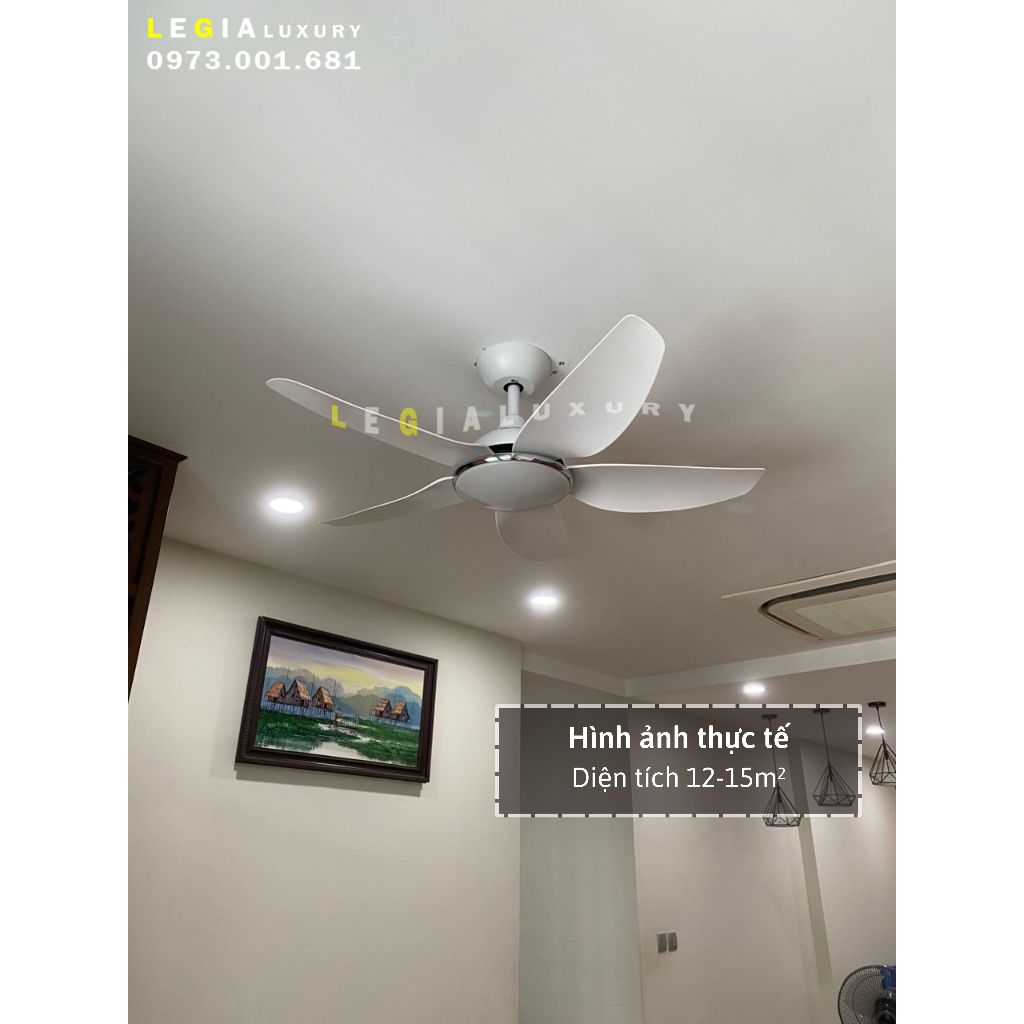 Ảnh Quạt Trần Chung Cư Cổ Ngắn Gió Mạnh | Quạt trần Lê Gia Bảo Hành 5 Năm 3