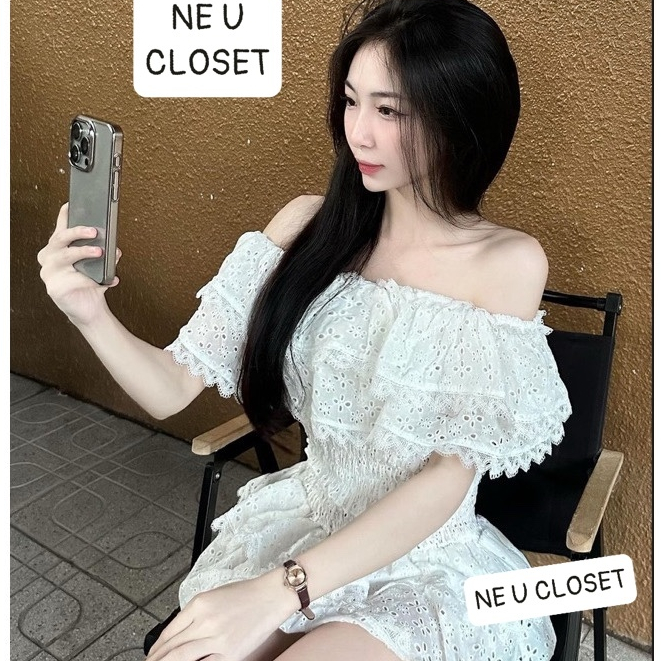 [HÀNG LOẠI 1] Set ren trễ vai set ren mặc đi biển set du lịch set đi ...
