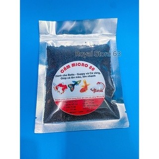 Micro 80 (cám hạt nổi) thức ăn cho cá betta, guppy, cá vàng