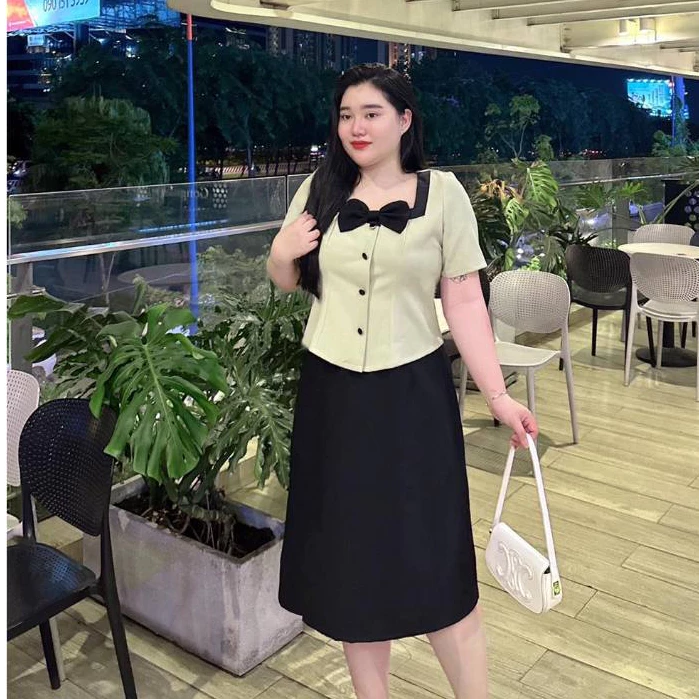 Béo Design bigsize - Set cổ vuông bigsize