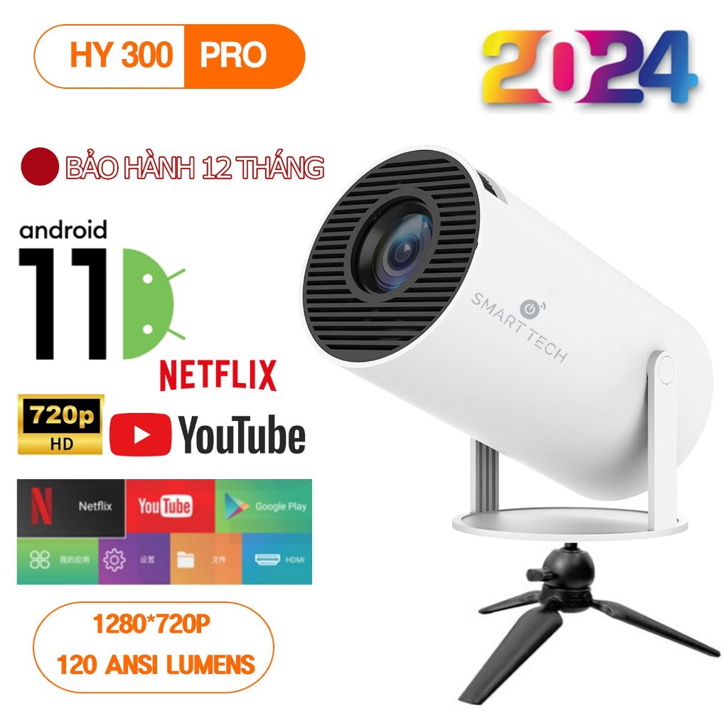 [Còn hàng] [Giao trong ngày] Máy chiếu mini HY320 / HY300 PRO Full HD ...