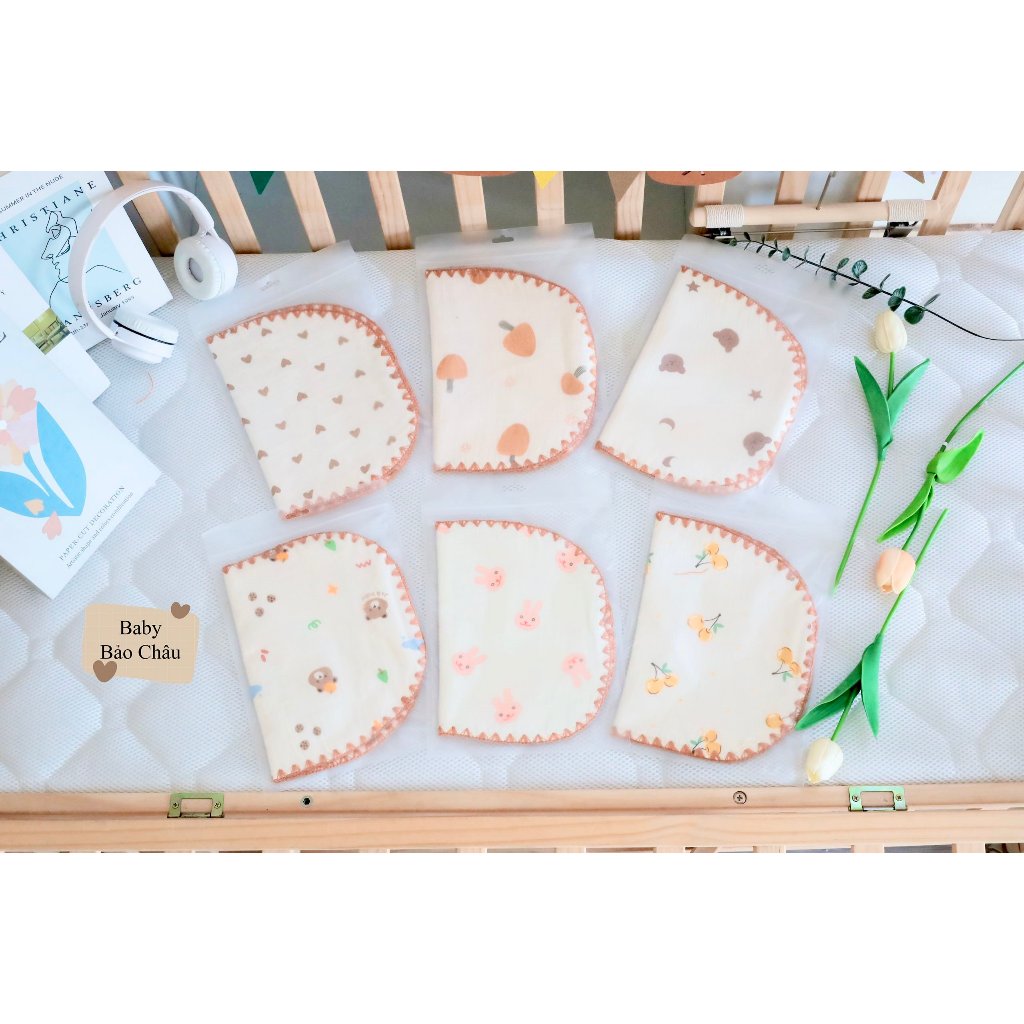 Gối Xô Muslin 10 Lớp Dành Cho Bé Sơ Sinh Cao Phong Cách Hàn Quốc 3sbaby DT06