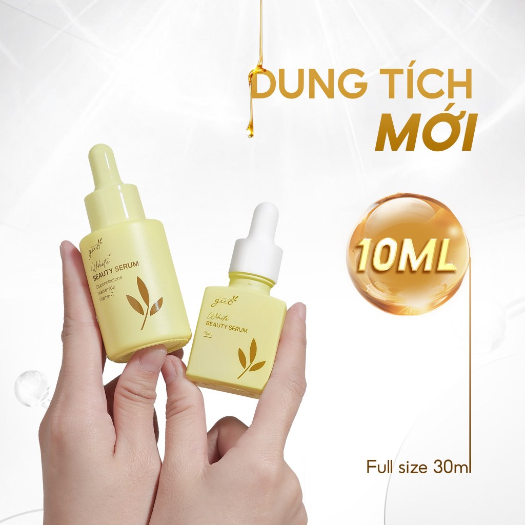 Ảnh Serum dưỡng trắng sáng, mờ thâm nám, ngăn ngừa mụn AHA, BHA, PHA, Vitamin C, Niacinamide GUO 30ml 3
