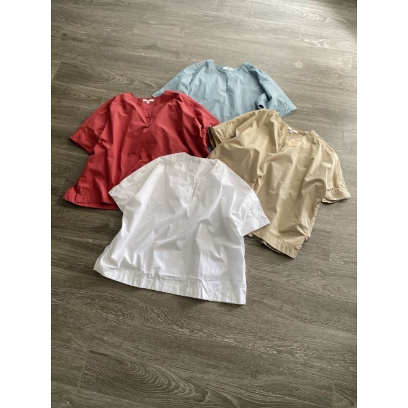 (BomoHouse) Sơmi cổ trụ xẻ Uni* bigsize - dư xịn