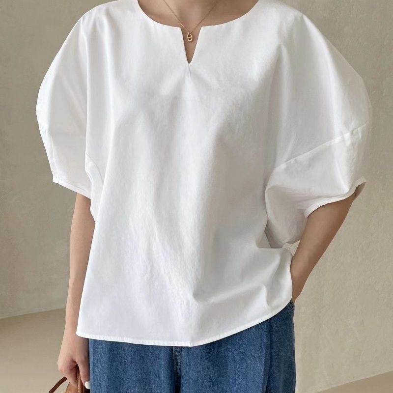 (BomoHouse) Sơmi cổ trụ xẻ Uni* bigsize - dư xịn
