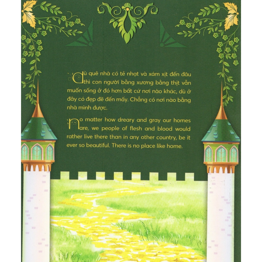 Sách The Wonderful Wizard Of OZ - Phù thủy xứ OZ (song ngữ Việt Anh), tặng kèm file nghe & note từ vựng