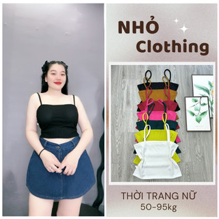 Áo hai dây nữ bản dây to dáng croptop,áo thun hotgirl chất liệu gân tăm có độ giản thoáng mát mặc thoải mái G118