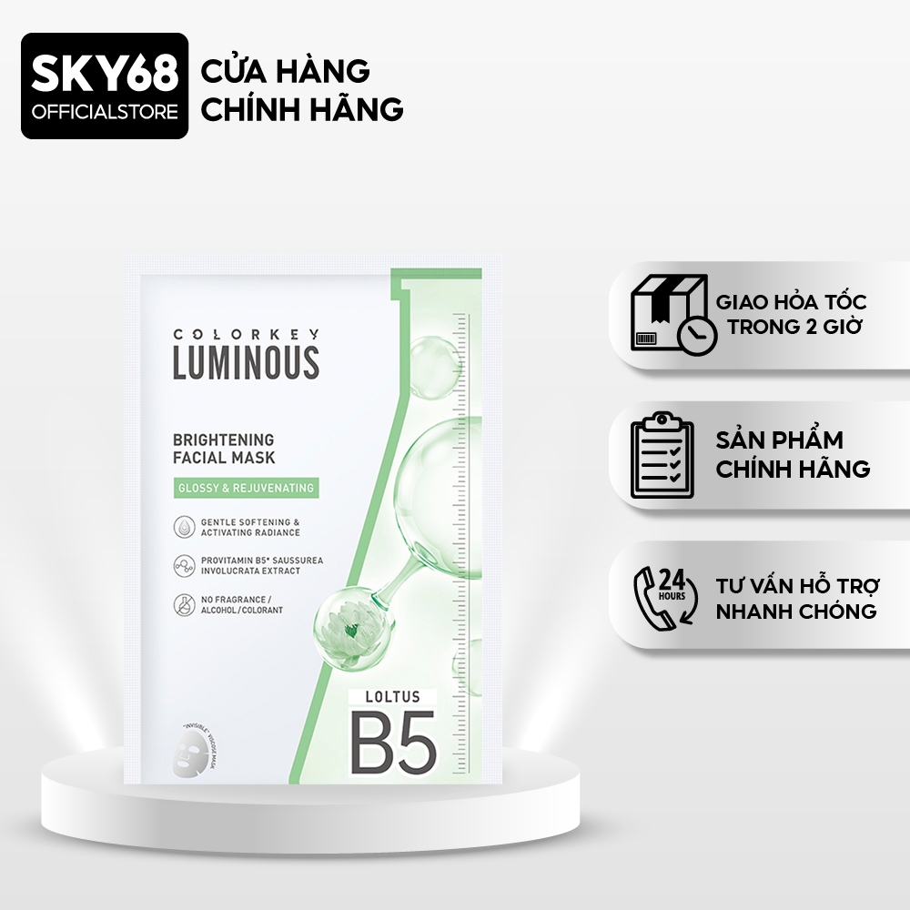 Mặt Nạ Dưỡng Sáng Da Colorkey Luminous Brightening Facial Mask 25ml ...