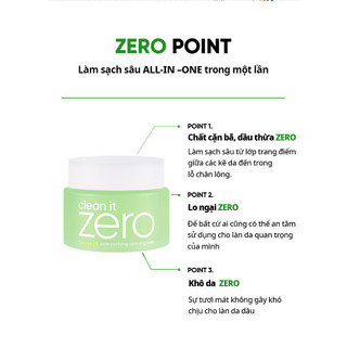 [Renewal] Sáp tẩy trang Banila Co Clean It Zero Cleansing Balm Pore Clarifying 100ML dành cho da dầu, mụn