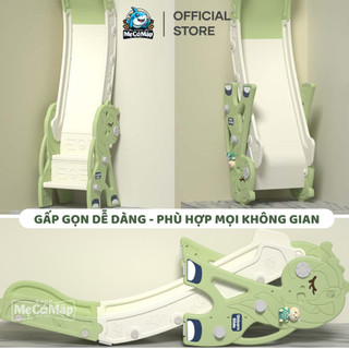 Cầu Trượt Cho Bé TẶNG GẤU PHÁT NHẠC+ BỘ BÓNG RỔ, Cầu Tuột Chắc Chắn Cho Bé Trai, Bé Gái Bảo Hành 1 Năm