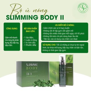 [BH 1đổi 1 ] Bộ đai ủ nóng Slimming Body 2 SB-ll cải tiến ủ nóng tan mỡ giảm mỡ TẶNG ĐAI NỊT BỤNG