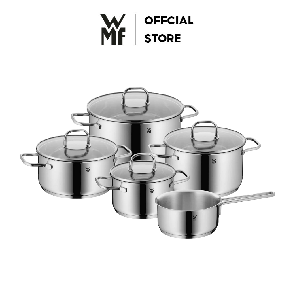 Ảnh Bộ Nồi WMF INSPIRATION 5 Món, Đáy Từ 3 lớp, Chất Liệu Thép Cromargan Size 24,20, 20,16,16cm 1