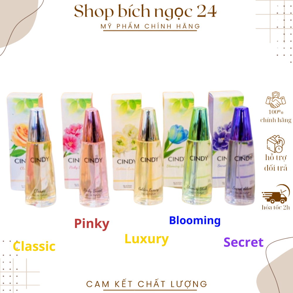 Nước hoa Cindy dành cho phái nữ 50ml CÓ 5 MÙI