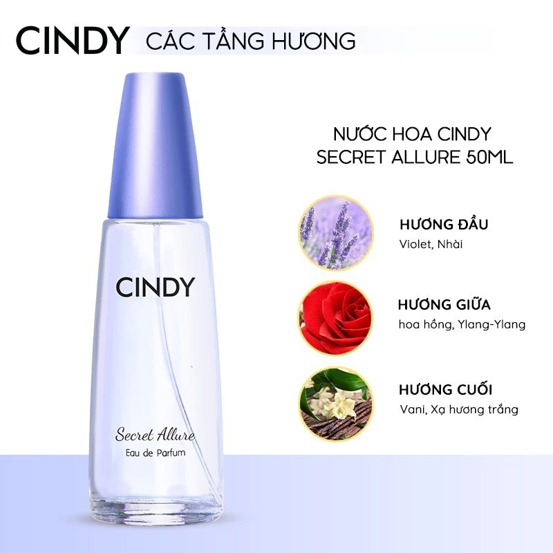 Nước hoa nữ Cindy Classic mùi hương cổ điển mê hoặc 50ml