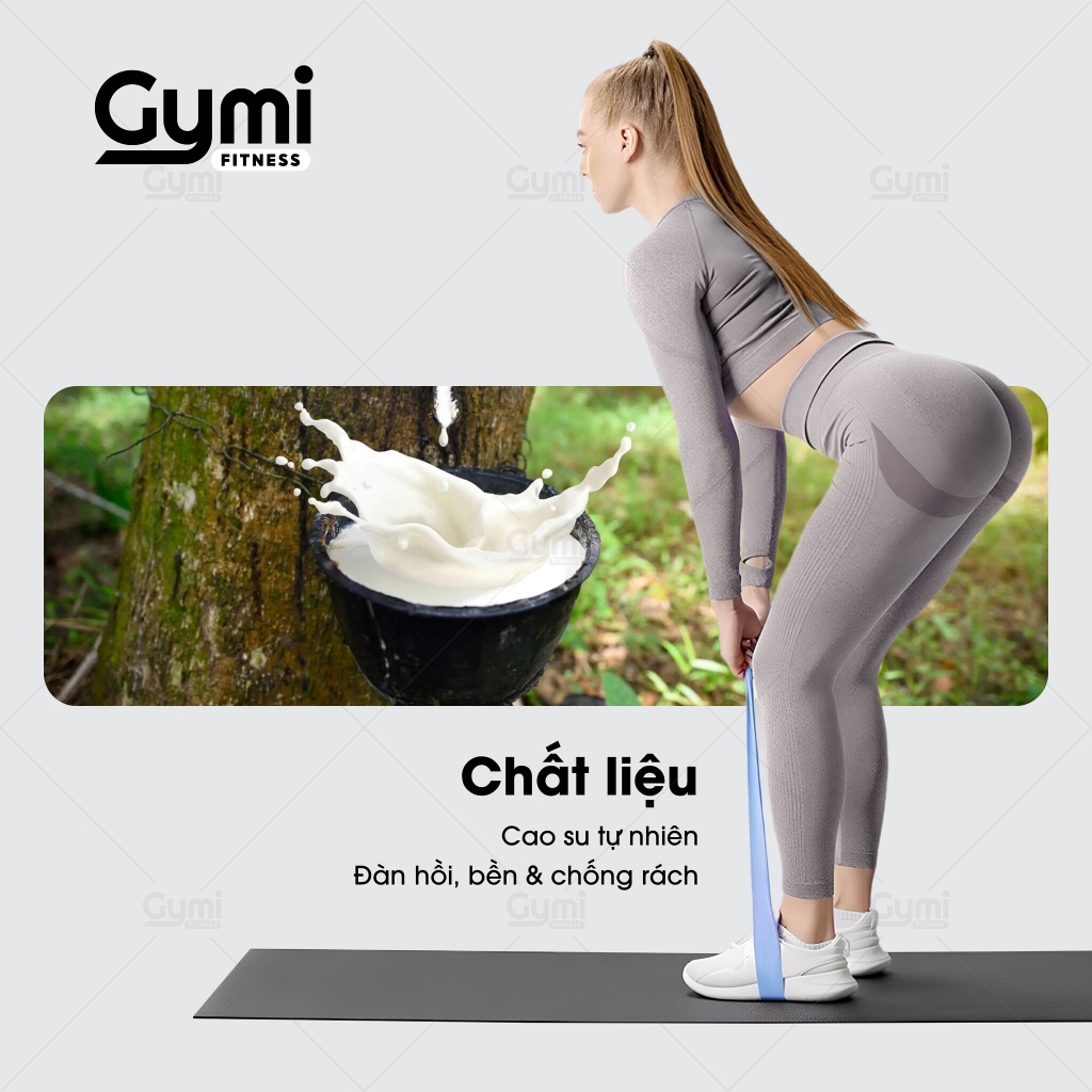 Dây Mini Band Cao Su Kháng Lực Aolikes A-3601 - Dây Miniband Tập Mông Đùi, Bộ 6 Dây Tặng Kèm Túi - AL3601
