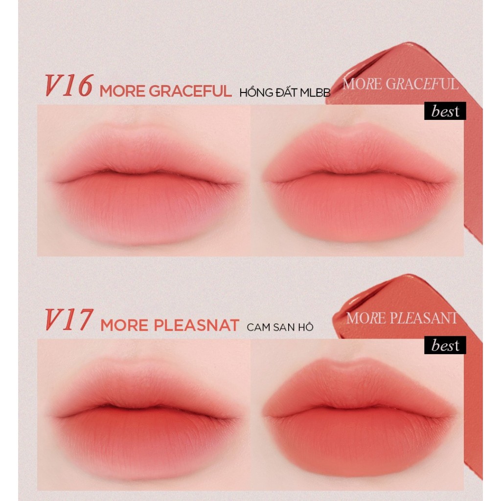 Ảnh Son Kem Lì Thuần Chay Bbia Last Velvet Tint - V Edition - Version 4 (5 màu) 5g 3