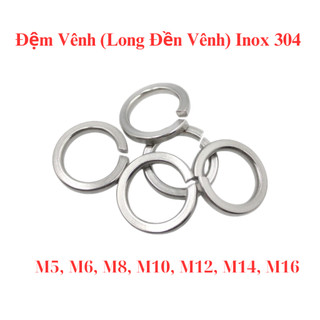 Set 50 Lông Đền VÊNH INOX 304 Size M4 - M5 - M6 - M8 - M10 - M12 - M14 - M16