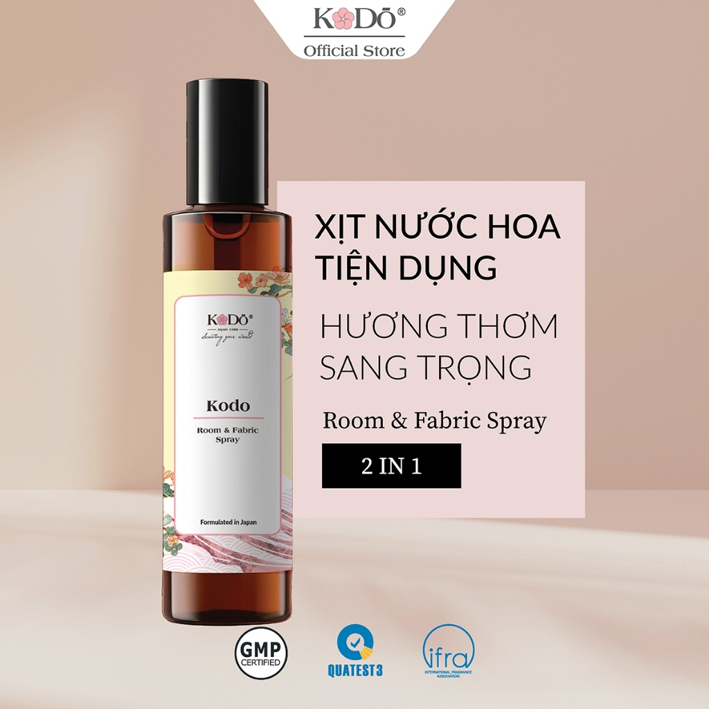 Ảnh Xịt Nước Hoa Đa Năng, Xịt Thơm Phòng, Quần Áo, Vải, Body Mist Hương Nước Hoa KODO Chai 100ml Tiện Lợi 1