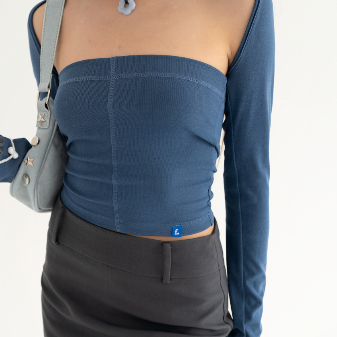 Áo quây vải thun gân NAKED by V - Tube Top Ver.2 | BigBuy360 - bigbuy360.vn