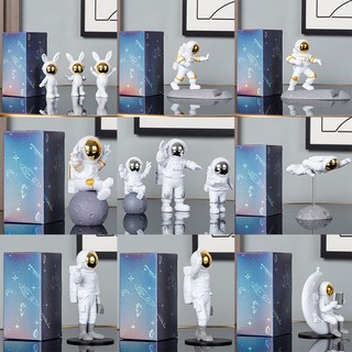 Mô Hình Phi Hành Gia Để Bàn Trang Trí Độc Đáo Hộp 3 Chiếc, Tượng Phi Hành Gia Decor Phòng Kèm Hộp Quà Tặng LABY HOME