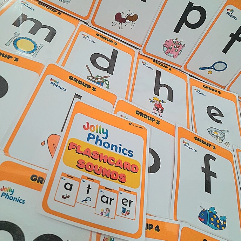 thẻ âm flashcard Jolly Phonics a5 dành cho giáo viên | Shopee Việt Nam