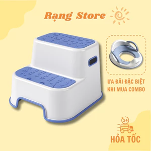 Ghế bậc thang cho bé kê chân bồn cầu, rửa tay, đánh răng, đứng tắm chống trơn trượt, chống táo bón, bé tự lập NUMbabys