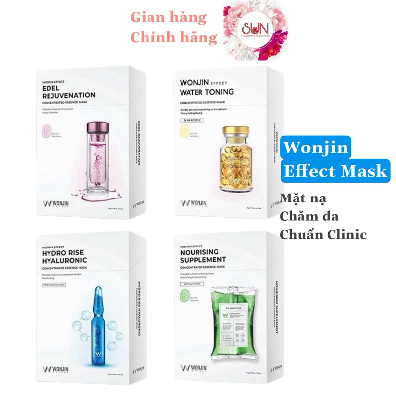 HỘP 10M Mặt Nạ Wonjin Effect Mask Dưỡng Sáng Da Cấp Ẩm Trẻ Hoá