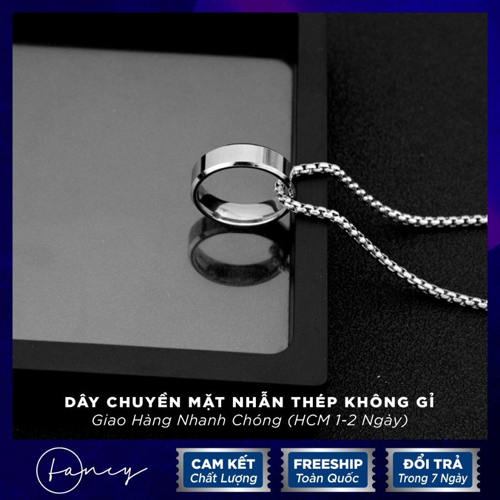 Dây chuyền titan không gỉ thời trang Fancy, vòng cổ unisex mặt dây nhiều mẫu phong cách hiphop