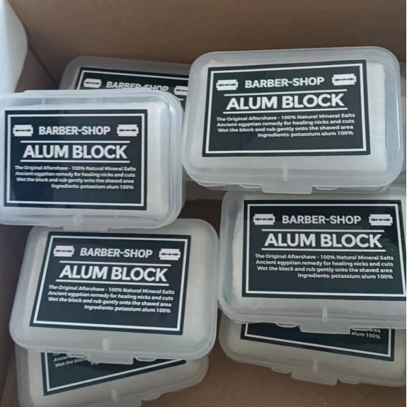 [MUA 1 Phèn TẶNG 1] Phèn nhôm Barber-shop Alum Block 100g cho da sau ...