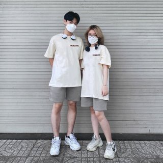 Áo thun đôi nam nữ True Love phông tay lỡ, set đồ bộ đôi chất liệu Premium Cotton 100% [A015]