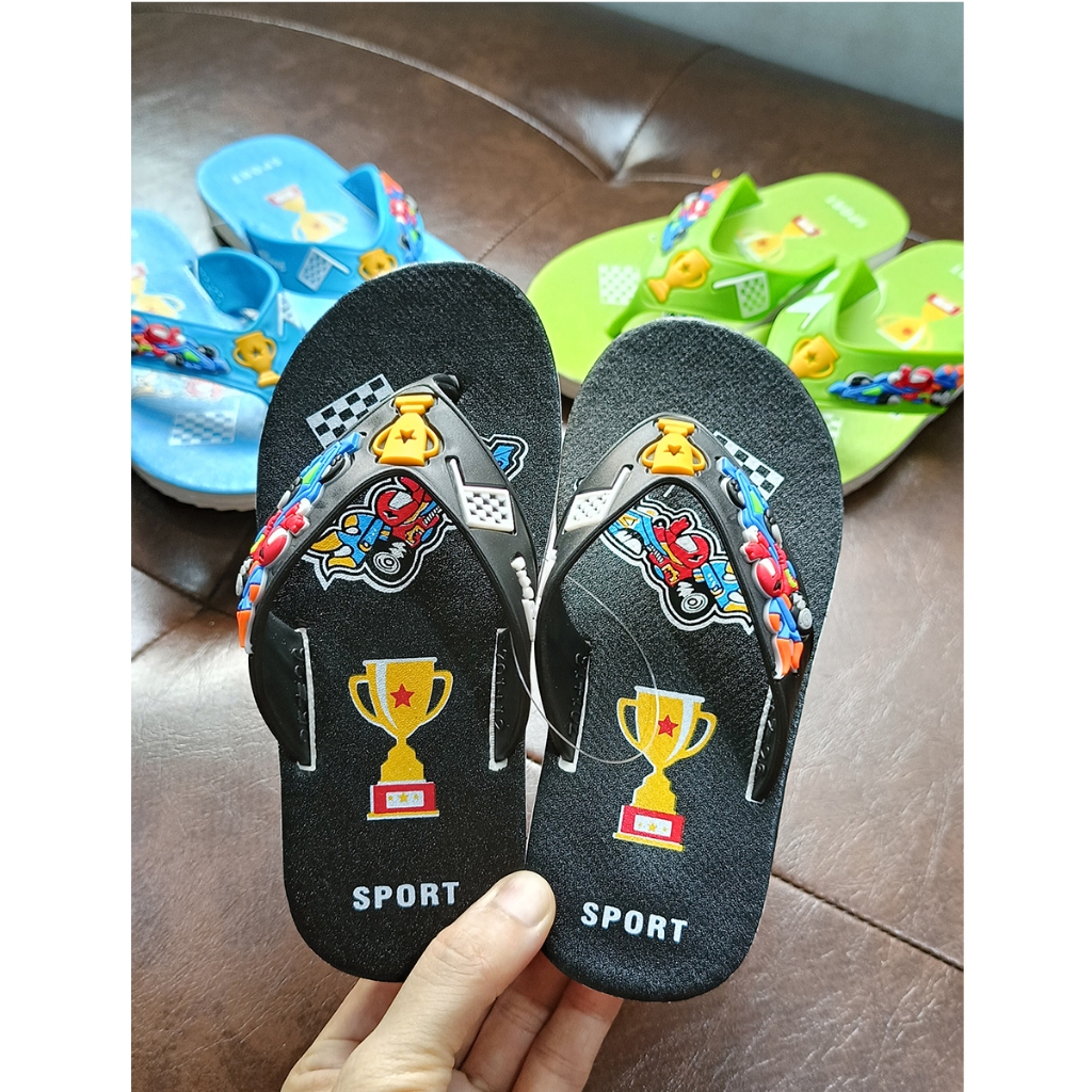 Dép trẻ em , tông SPORT cho bé trai, dép xỏ ngón bằng nhựa đi êm chân, chống trượt, đi mưa thoải mái
