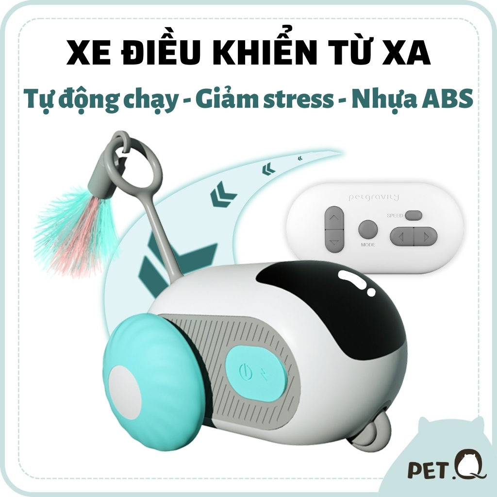Đồ chơi cho mèo PetGravity, Xe cảm biến tự động, Điều khiển từ xa, Đồ ...