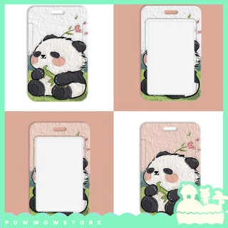 [Sẵn VN] Bao Đựng Thẻ Nhân Viên Dọc Nhựa ABS Phong Cách Nhân Vật Hoạt Hình Gấu Trúc Panda Art