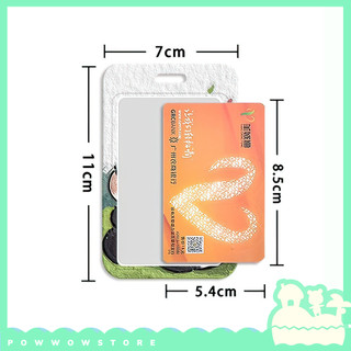 [Sẵn VN] Bao Đựng Thẻ Nhân Viên Dọc Nhựa ABS Phong Cách Nhân Vật Hoạt Hình Gấu Trúc Panda Art