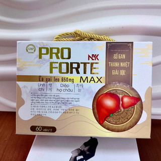 Viên giải độc gan Pro Forte Max giúp tăng cường chức năng gan giảm viêm gan, vàng da, xơ gan, gan nhiễm mỡ, hộp 60 viên