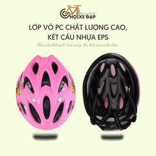 Mũ Bảo Hiểm Xe Đạp Dành Cho Trẻ Em CADENA K7 Siêu Nhẹ Thoáng Khí Thiết Kế Công Thái Học Chống Va Đập Tốt Bền Đẹp Giá Rẻ