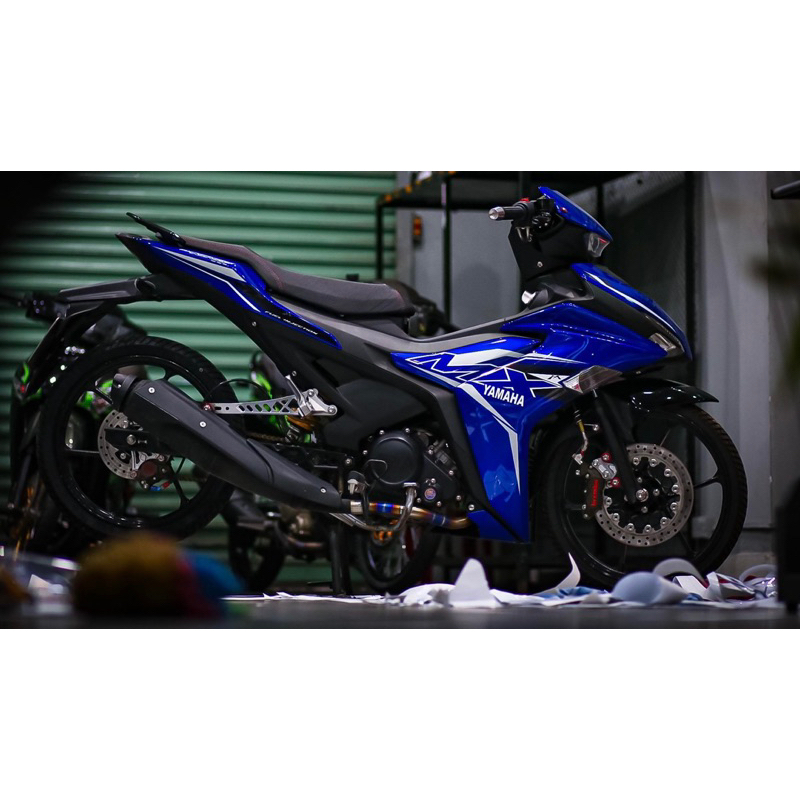 Tem xe exciter 155 Xanh gp mẫu Mx king- Tem decal 3 lớp | Shopee Việt Nam