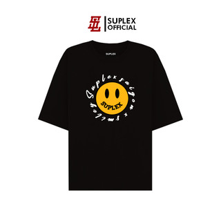 Áo thun SUPLEX Localbrand Unisex SMILEY FACE Tay Ngắn Chất Cotton TSSL041