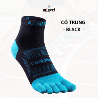 Tất Chạy Bộ Cao Cấp Vớ Xỏ Ngón Coolmax Aonijie Hạn Chế Phồng Rộp Thoáng Khí Chống Chaffing