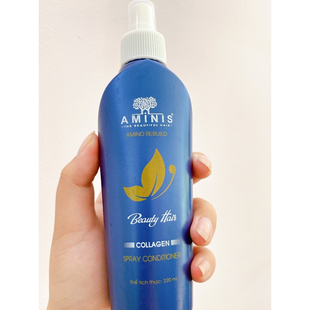 Xịt dưỡng Aminis Amino Rebuild IBEST và  Perfect 280ml và Luxury Collagen 280ml