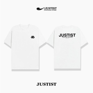 Áo Thun Nam JUSTIST  Hai Màu Trắng Đen Tay Ngắn Chất Cotton TSJT004