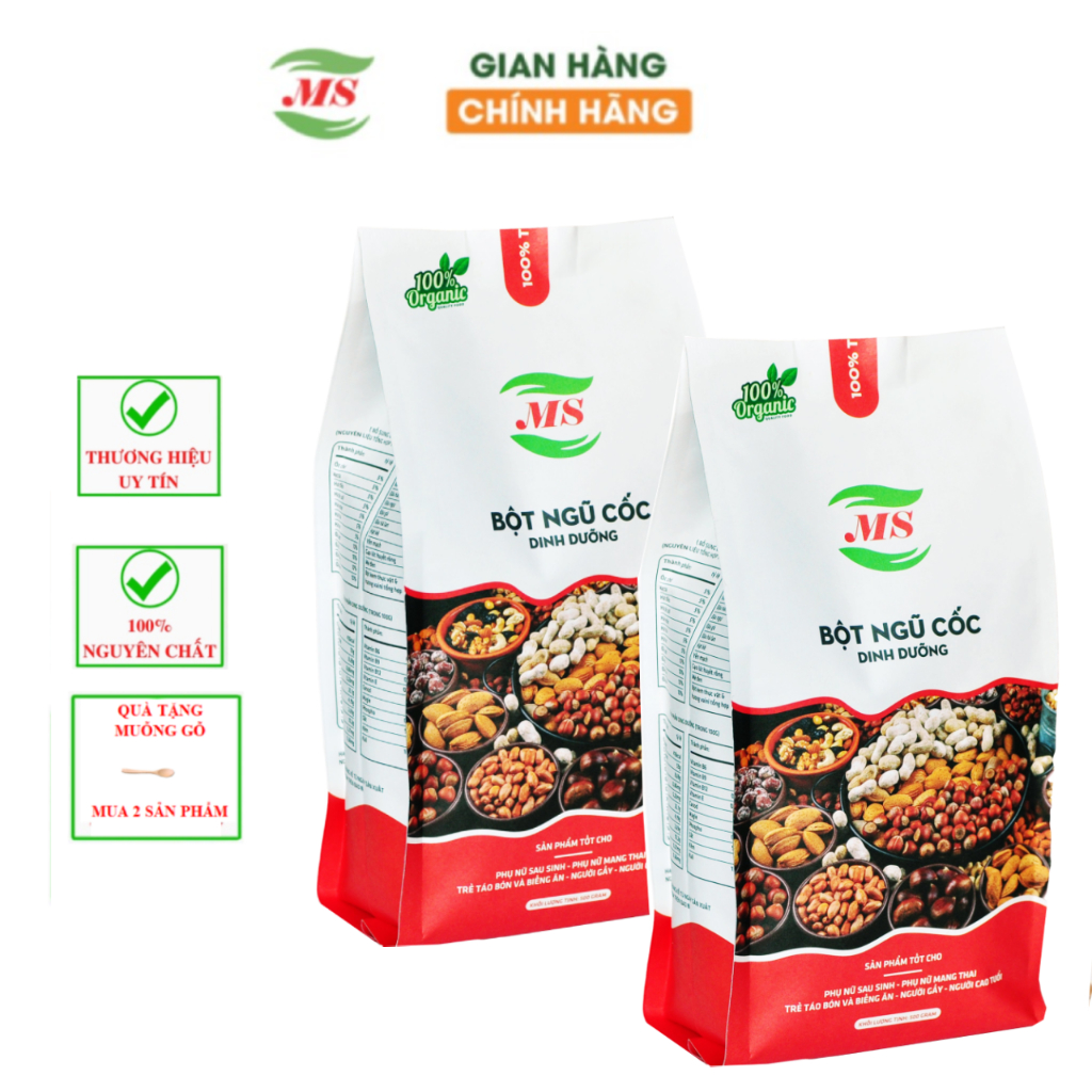 Com bo ngũ cốc dinh dưỡng từ 20 loại đậu & hạt cao cấp - MS ( 1kg/2 gói), Bột ngũ cốc dinh dưỡng.