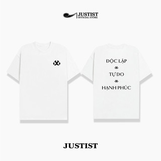 Áo Thun Nam Nữ JUSTIST ĐỘC LẬP  chất cotton form oversize cao cấp TSJT052